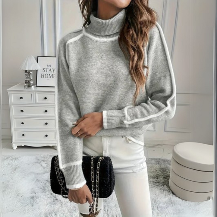 Aurora – Casual rullekrave sweater